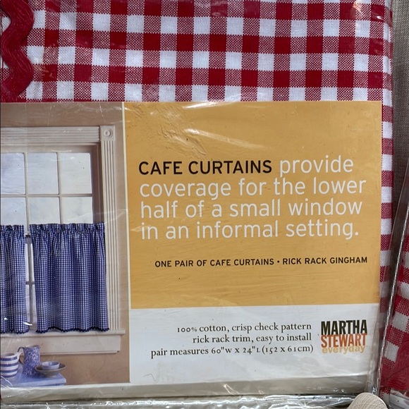 Martha Stewart Red Gingham Kitchen Linens 100%Cotton - Picture 2 of 6
